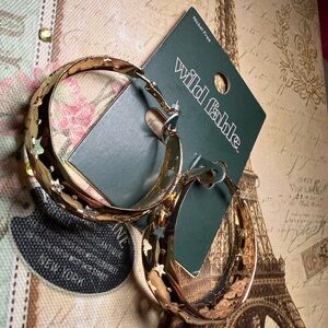 Wild Fable Gold Star Cutout Earrings